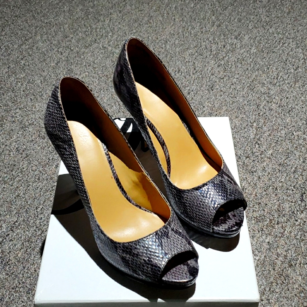 Nine West open toe heels.